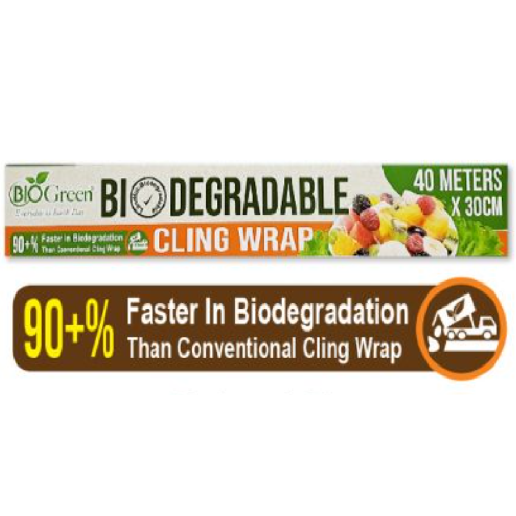 Biogreen Biodegradable CLING WRAP 40M X 30CM CW3040